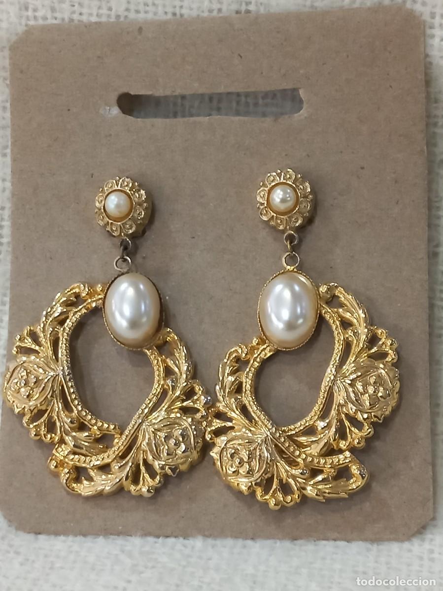 Joyeria: PENDIENTES-ARILLA IRREGULAR calada-perla - Foto 6