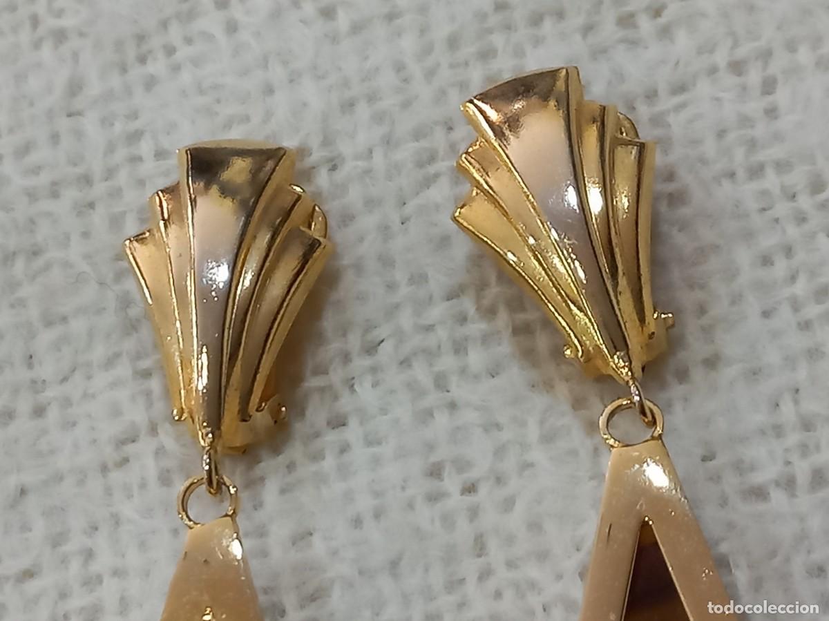 Joyeria: PENDIENTES -HOJA plana-rayada (concha) - Foto 2