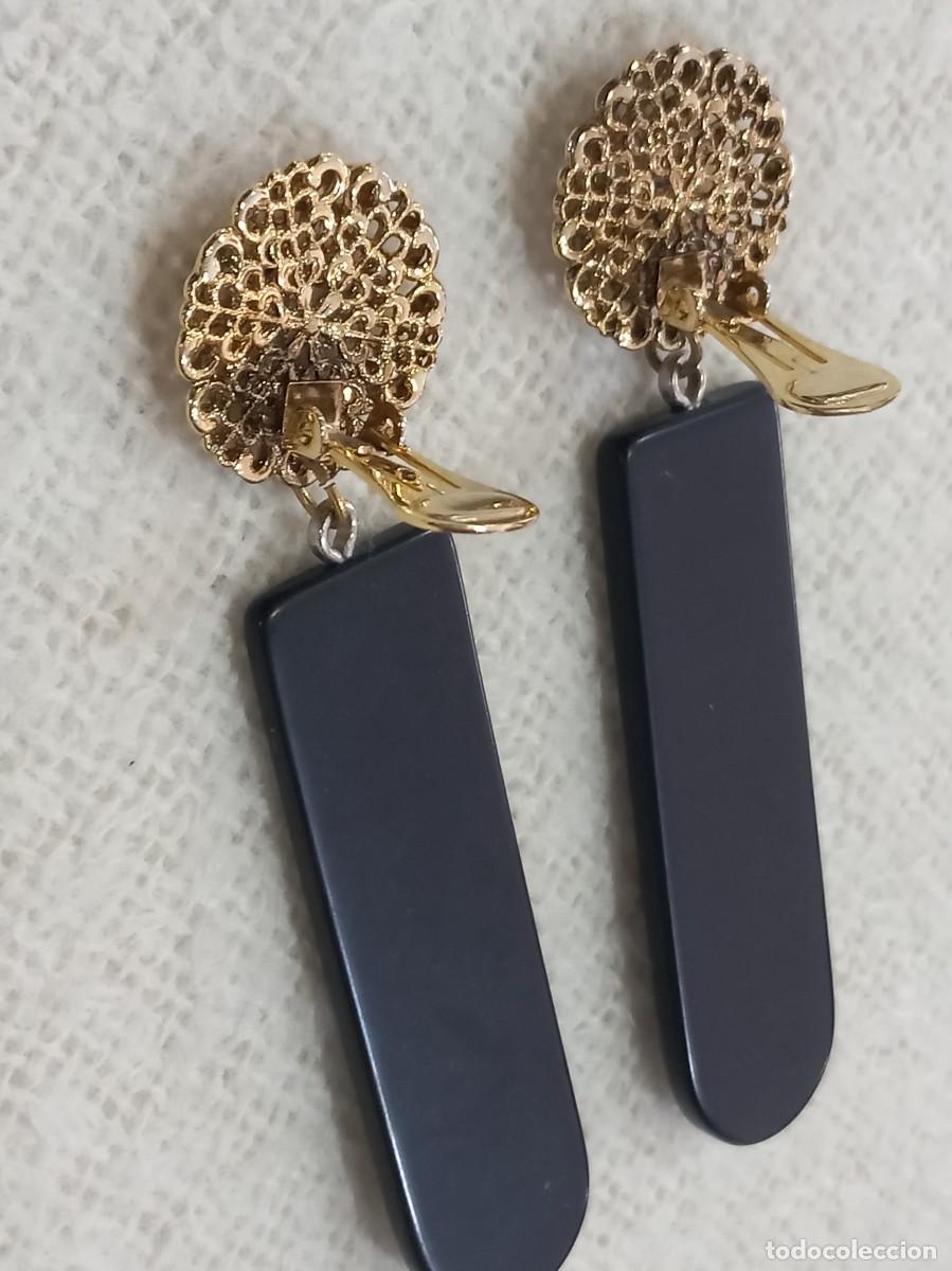 Joyeria: PENDIENTES (pasta negra) recto hojas - Foto 5