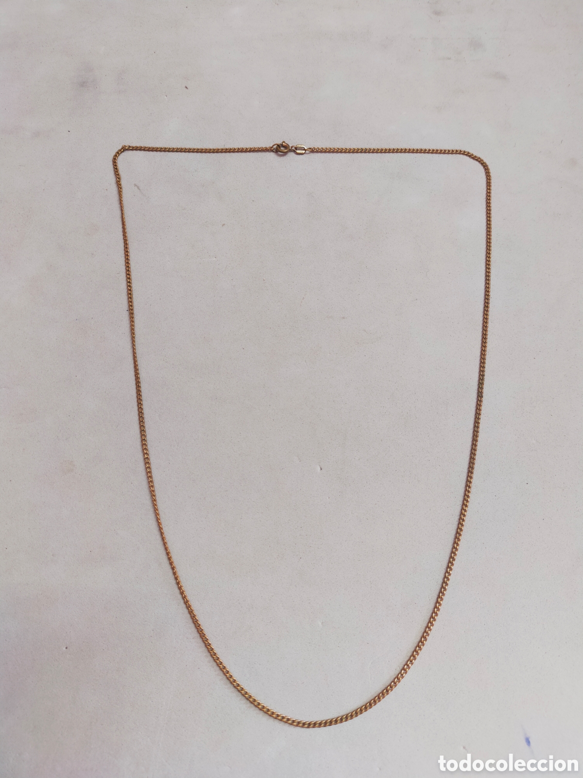 Joyeria: CADENA DE METAL DORADO. CORDON. 32 CM DE LONGITUD CERRADO.