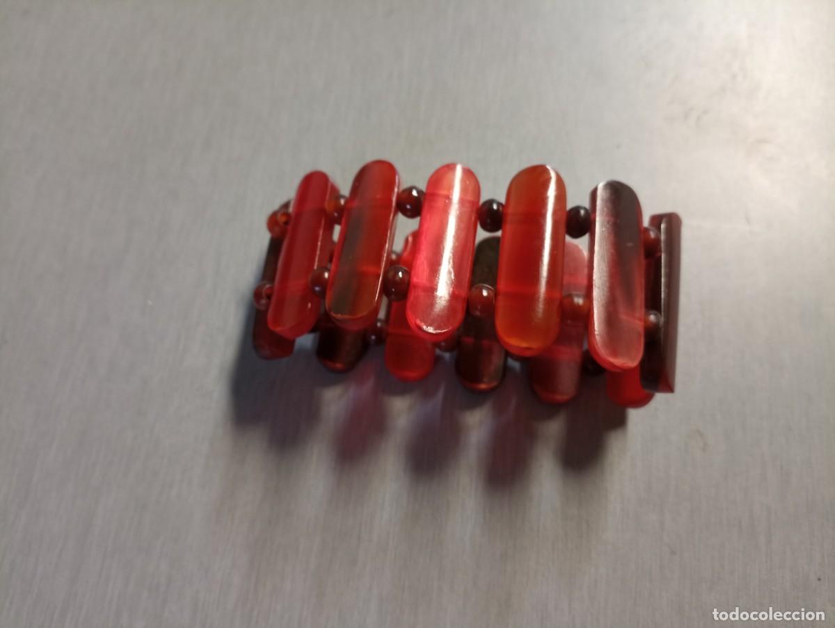 Joyeria: Pulsera resina madera bisuter&iacute;a adorno
