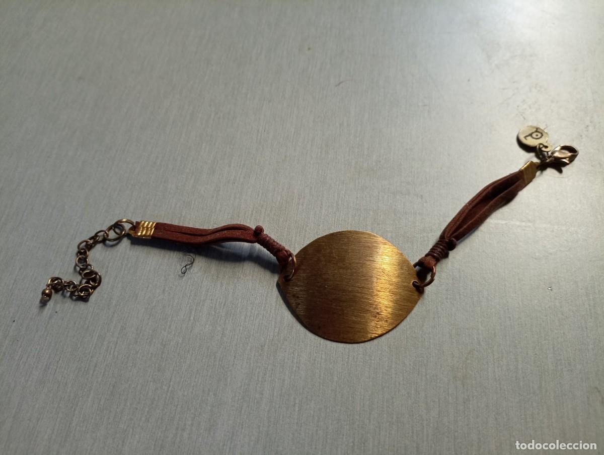 Joyeria: Pulsera cuero metal bisuter&iacute;a adorno