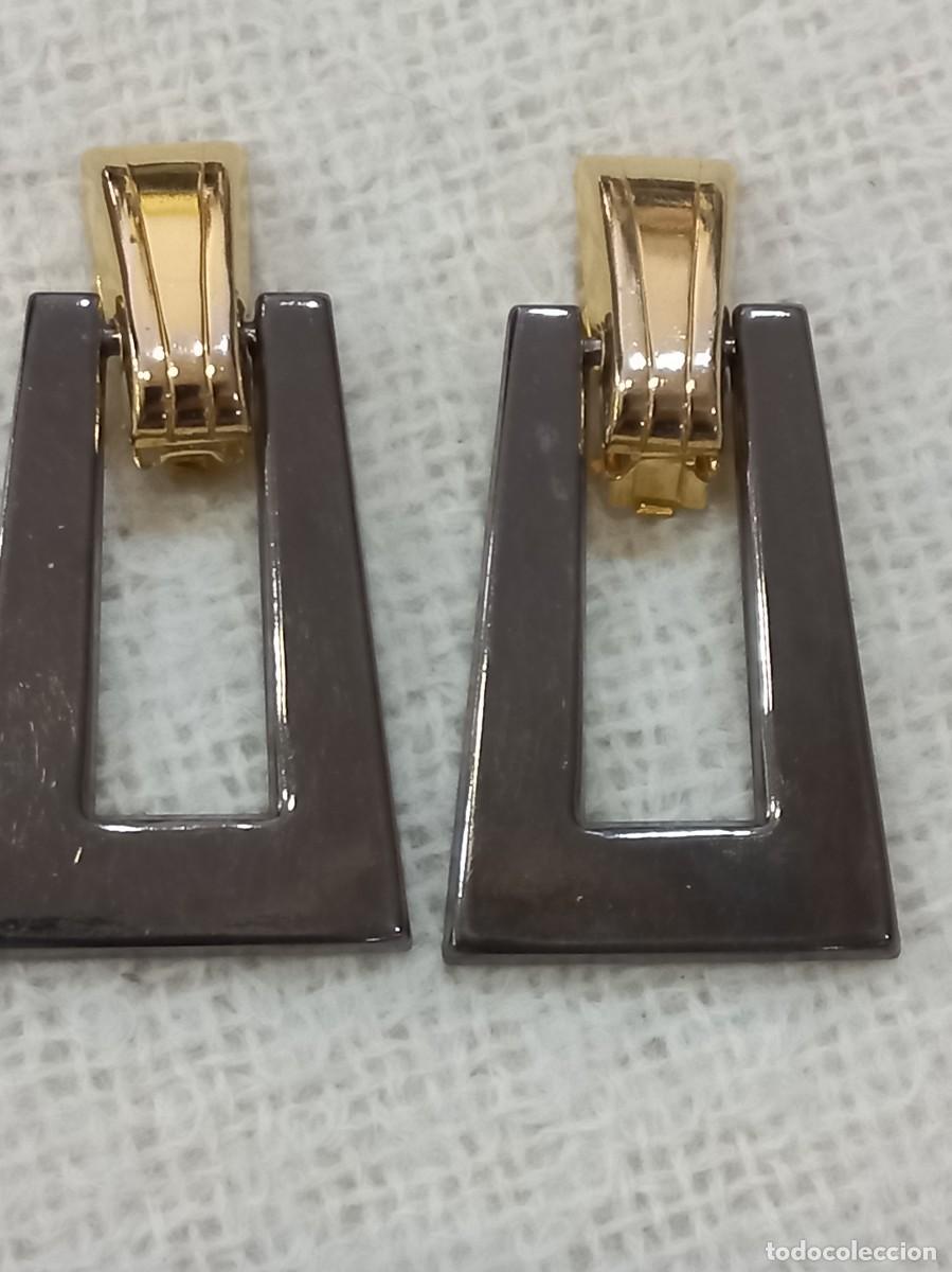 Joyeria: PENDIENTES-ARILLA cuadrada-plana-pavonada - Foto 1