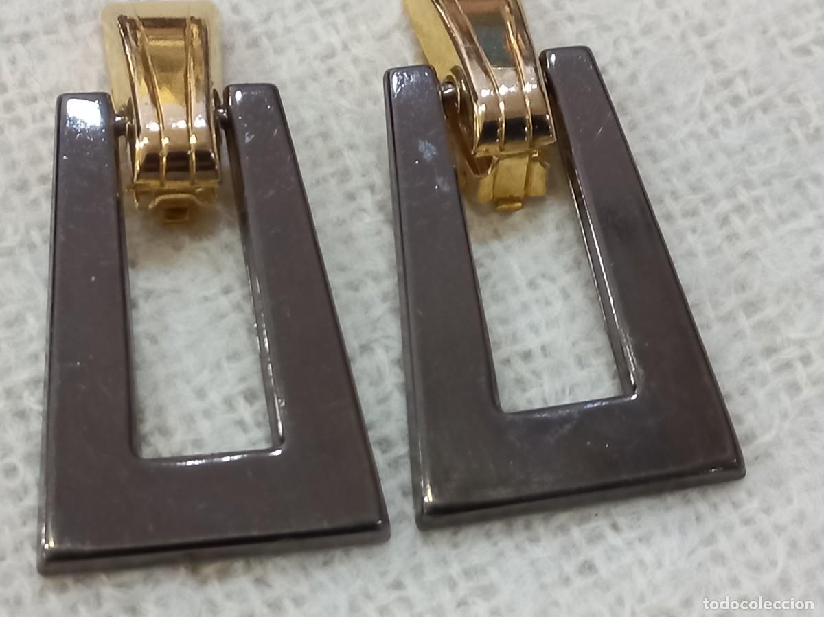 Joyeria: PENDIENTES-ARILLA cuadrada-plana-pavonada - Foto 3