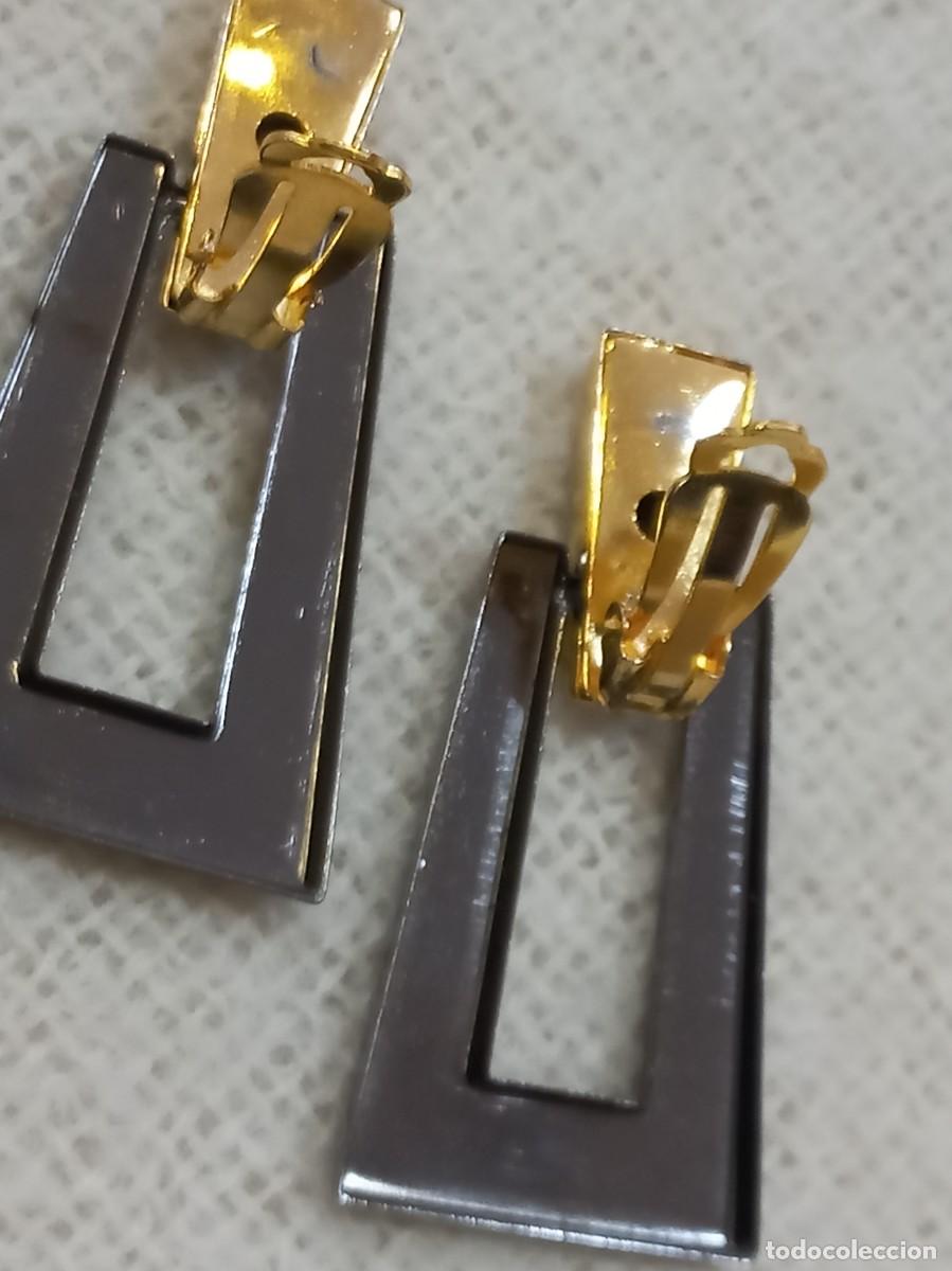 Joyeria: PENDIENTES-ARILLA cuadrada-plana-pavonada - Foto 4