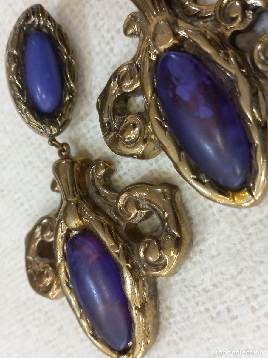 Joyeria: PENDIENTES (PASTA) HOJA morado - Foto 3
