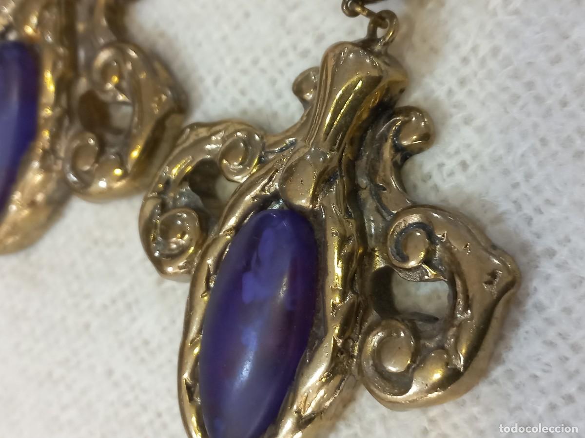 Joyeria: PENDIENTES (PASTA) HOJA morado - Foto 4