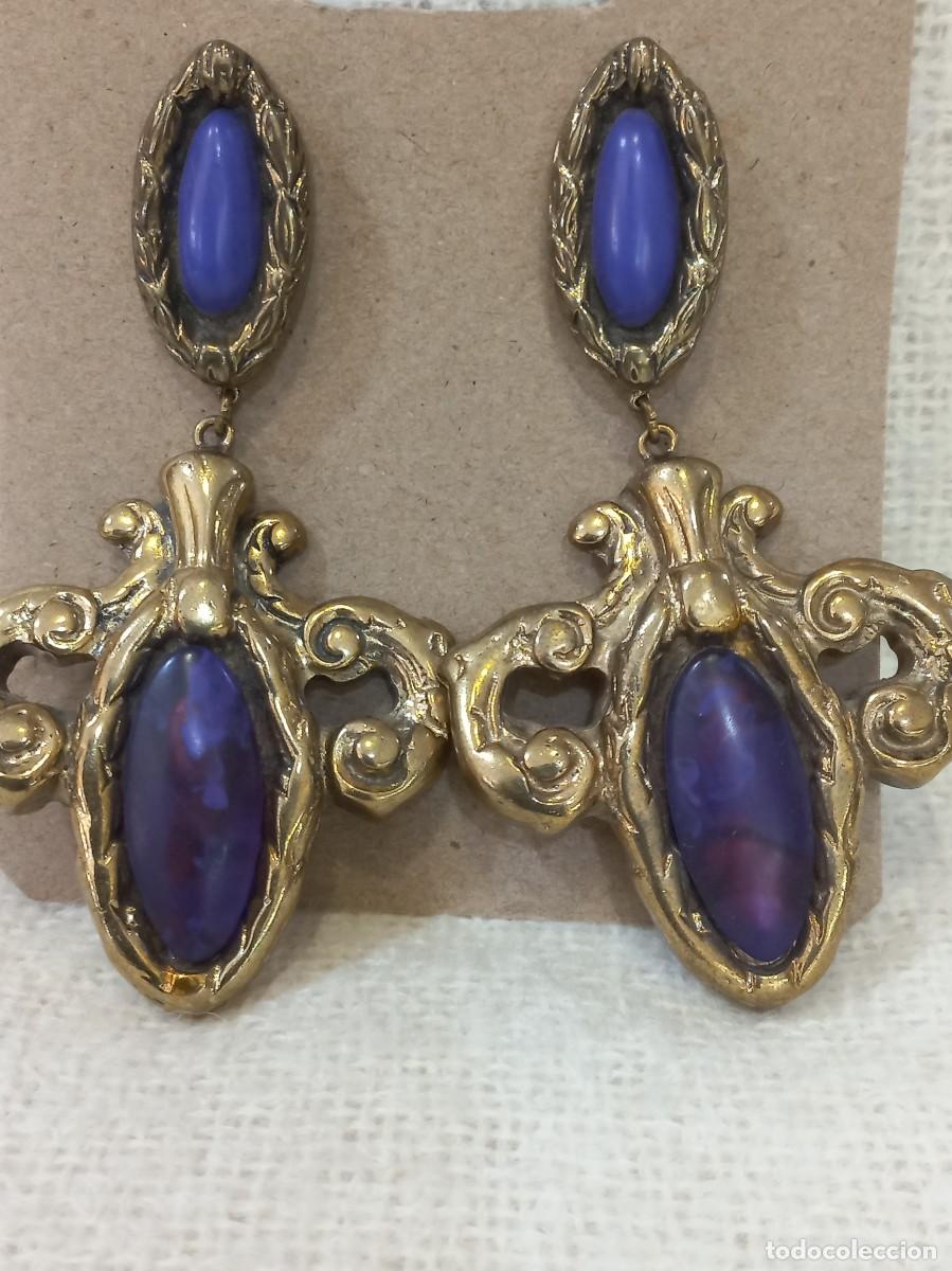 Joyeria: PENDIENTES (PASTA) HOJA morado - Foto 8