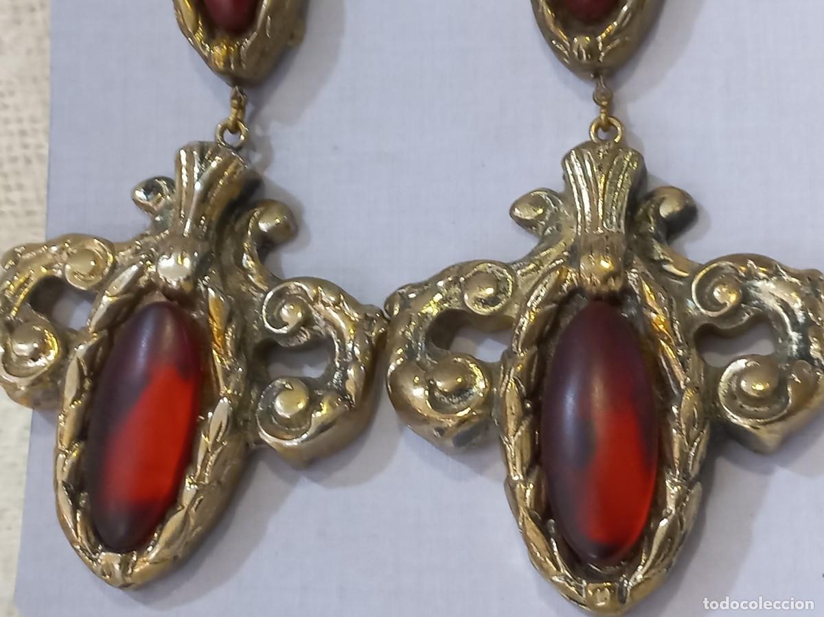 Joyeria: PENDIENTES (PASTA) HOJA granate - Foto 3