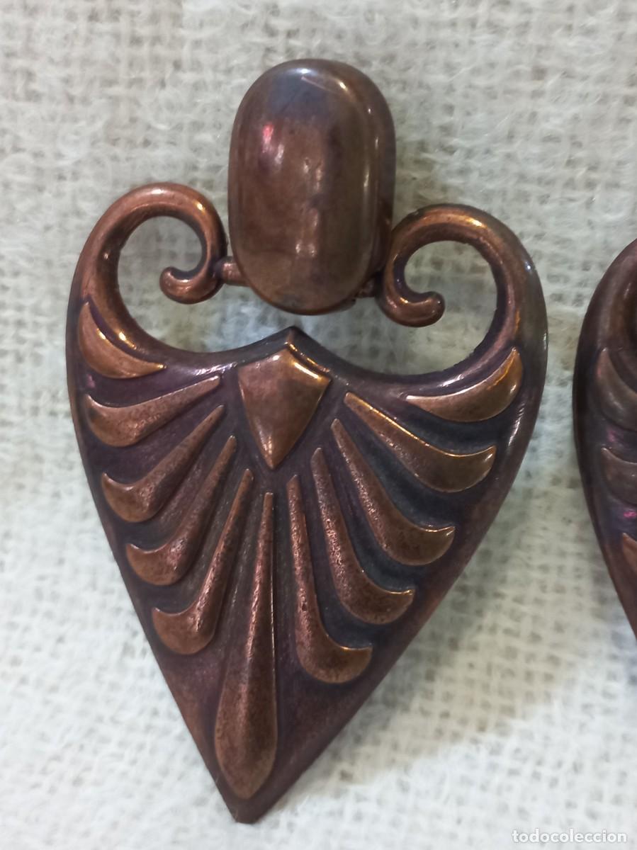 Joyeria: PENDIENTES-HOJA CORAZ&Oacute;N (pasta) cobre - Foto 2