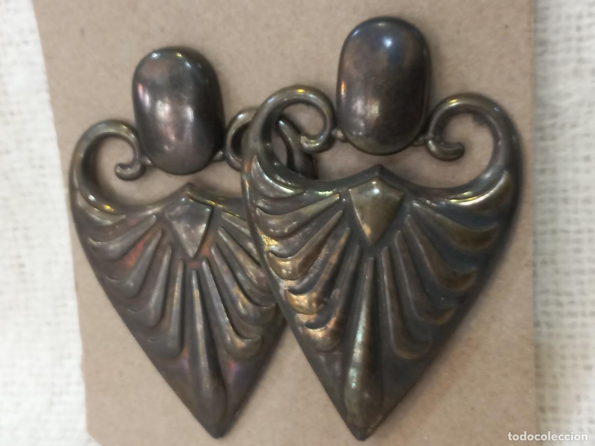 Joyeria: PENDIENTES-HOJA CORAZ&Oacute;N (pasta) dorado viejo - Foto 1