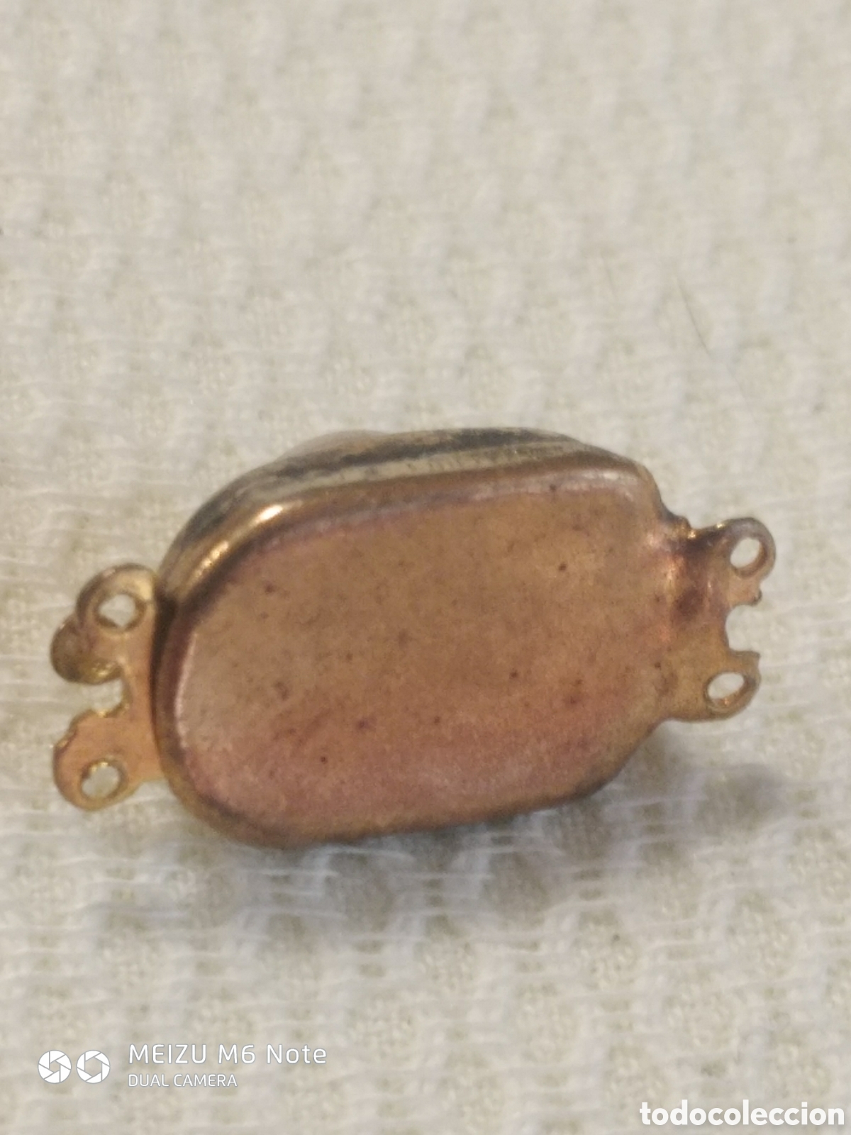 Joyeria: Antiguo broche para collar con perla - Foto 3