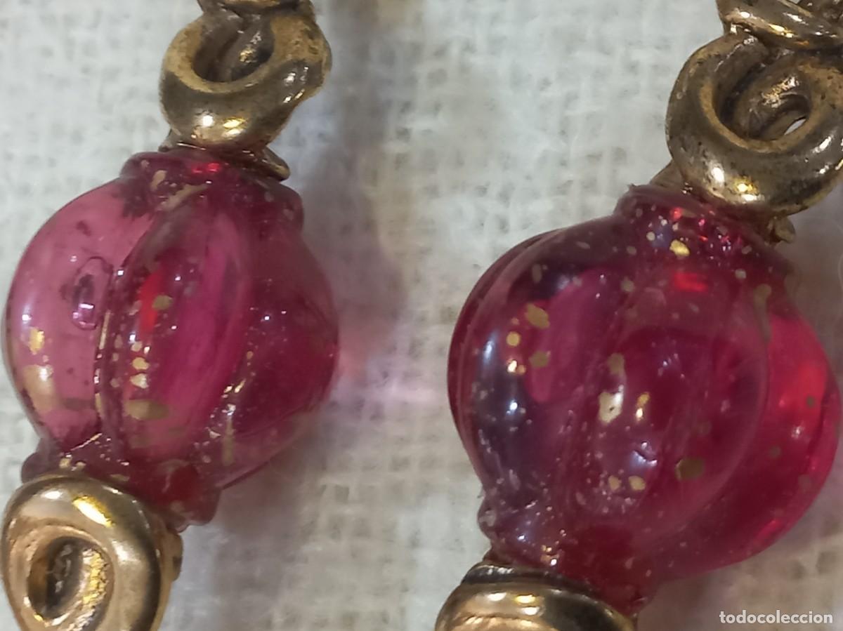 Joyeria: PENDIENTES (BOLA-FARORILLO) granate - Foto 4