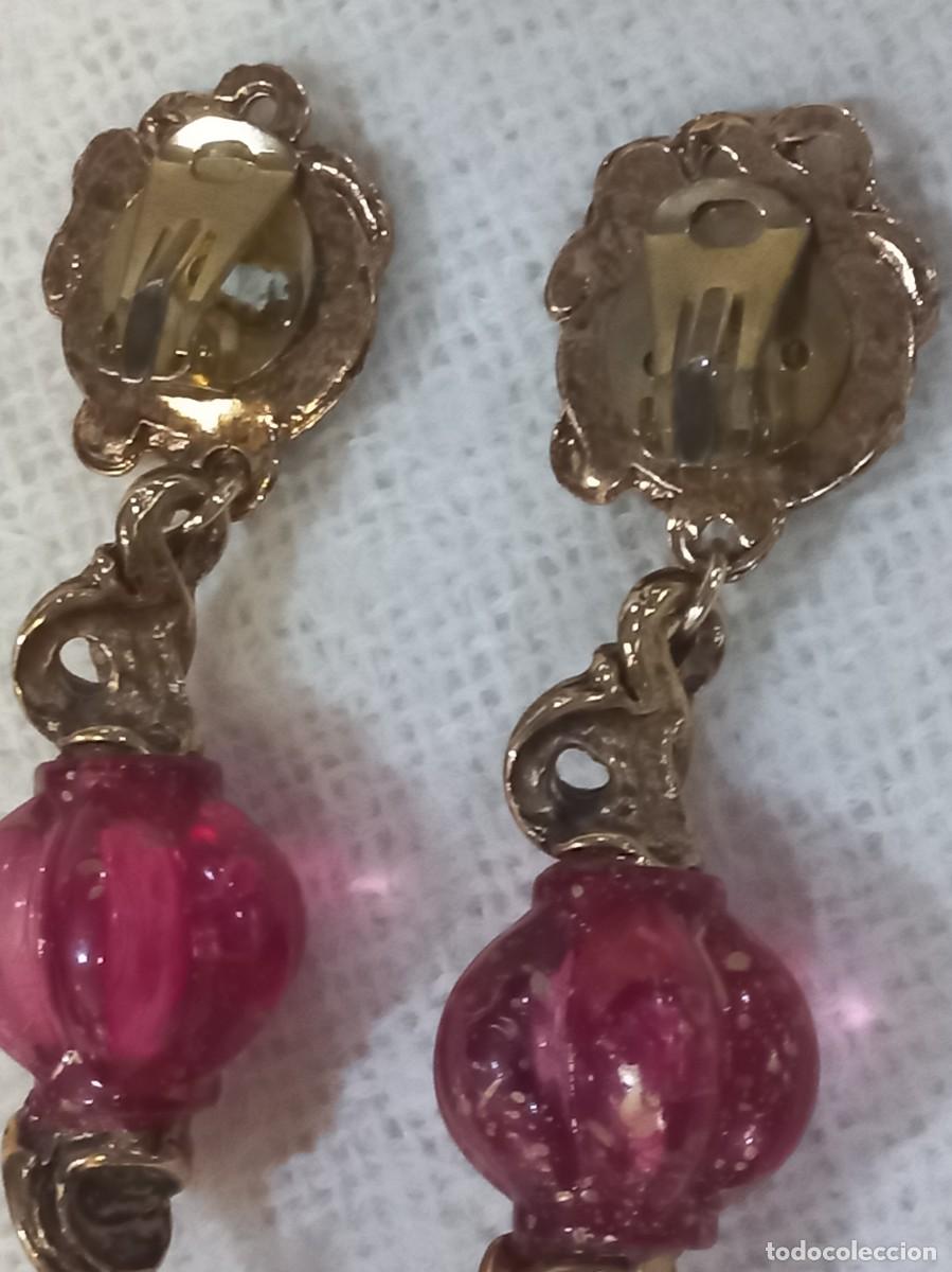 Joyeria: PENDIENTES (BOLA-FARORILLO) granate - Foto 5