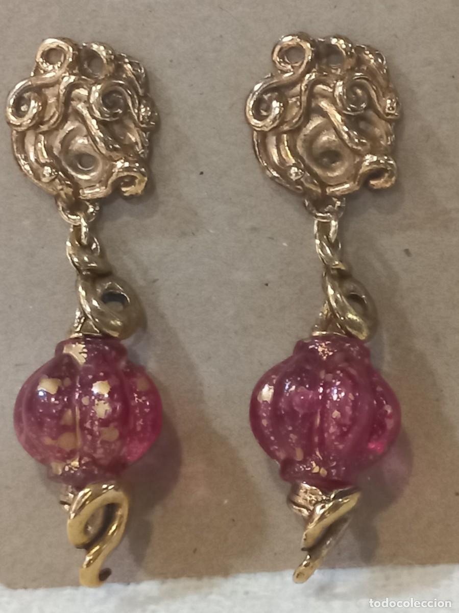 Joyeria: PENDIENTES (BOLA-FARORILLO) granate - Foto 6