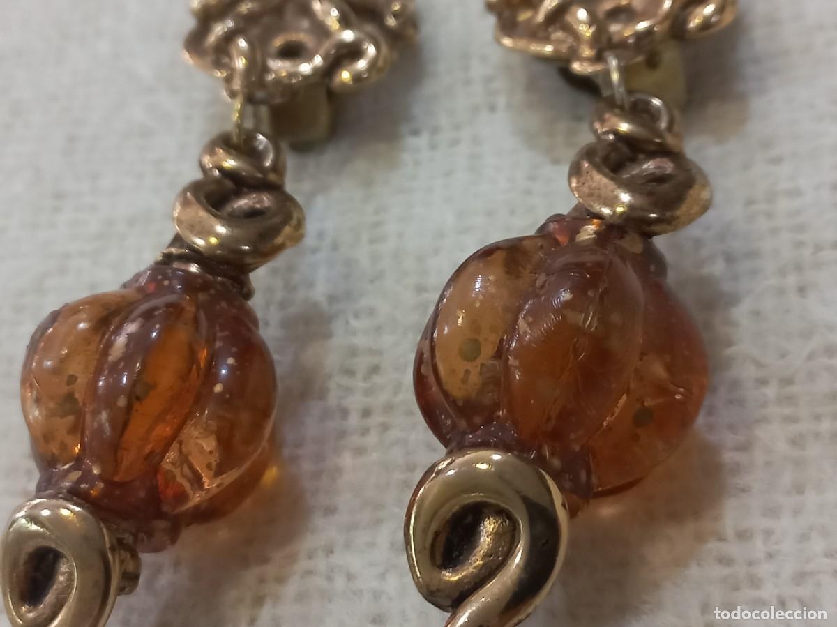 Joyeria: PENDIENTES (BOLA-FAROLILLO) marr&oacute;n - Foto 5
