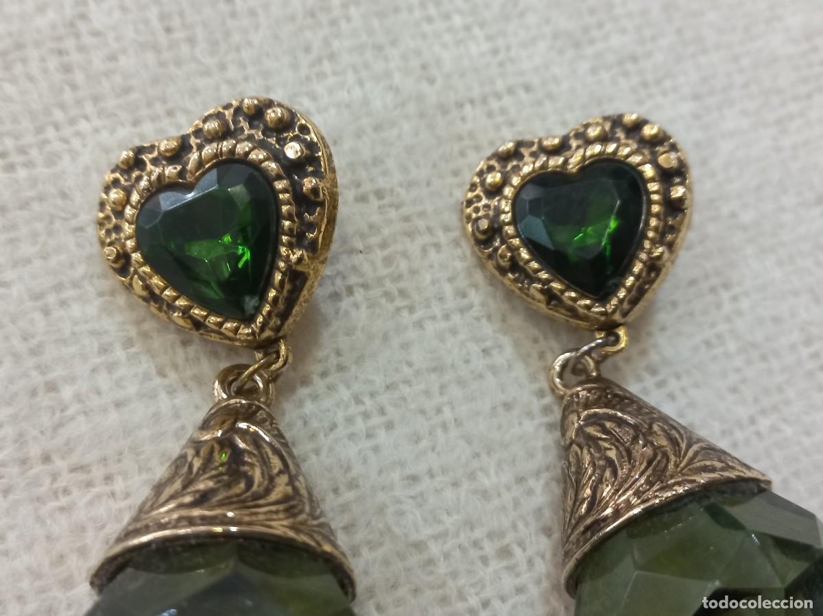 Joyeria: PENDIENTES LARGOS (PRISMA) verde-transparente - Foto 5