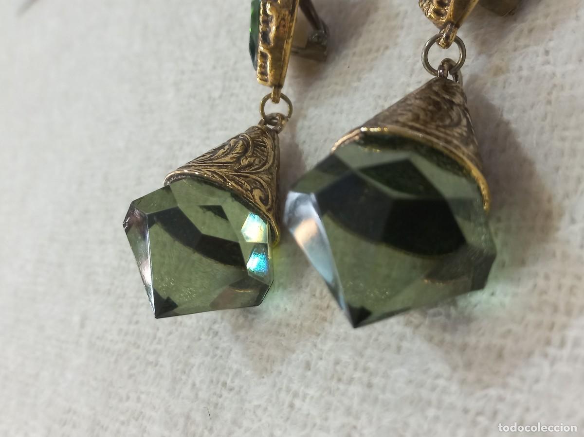 Joyeria: PENDIENTES LARGOS (PRISMA) verde-transparente - Foto 6
