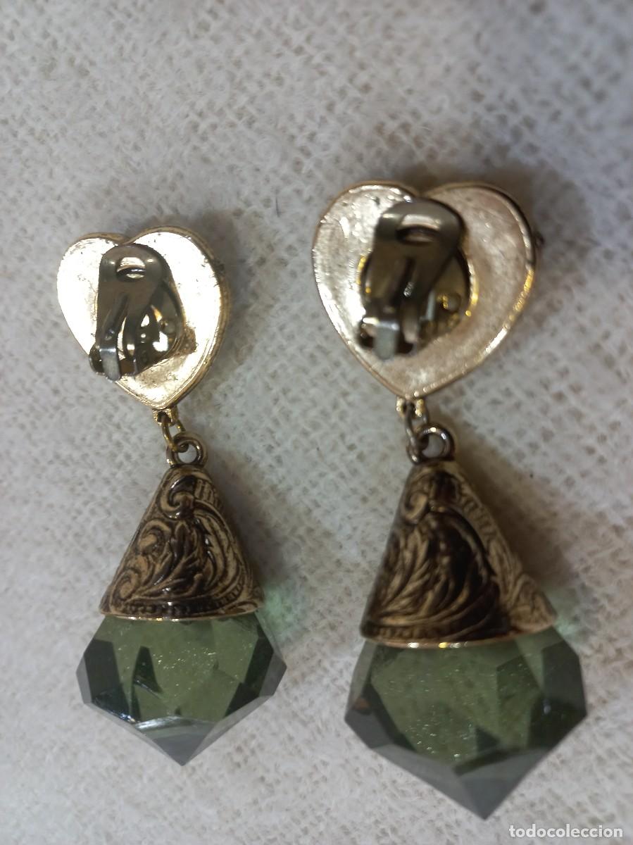 Joyeria: PENDIENTES LARGOS (PRISMA) verde-transparente - Foto 7