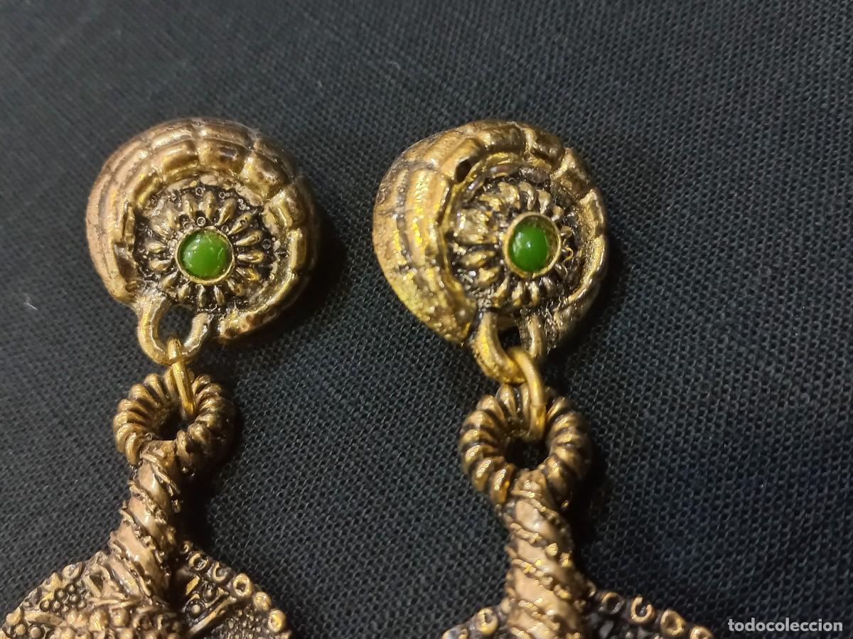 Joyeria: PENDIENTES LARGOS (COBRA) verde - Foto 2