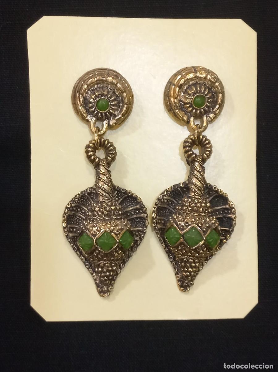 Joyeria: PENDIENTES LARGOS (COBRA) verde - Foto 6