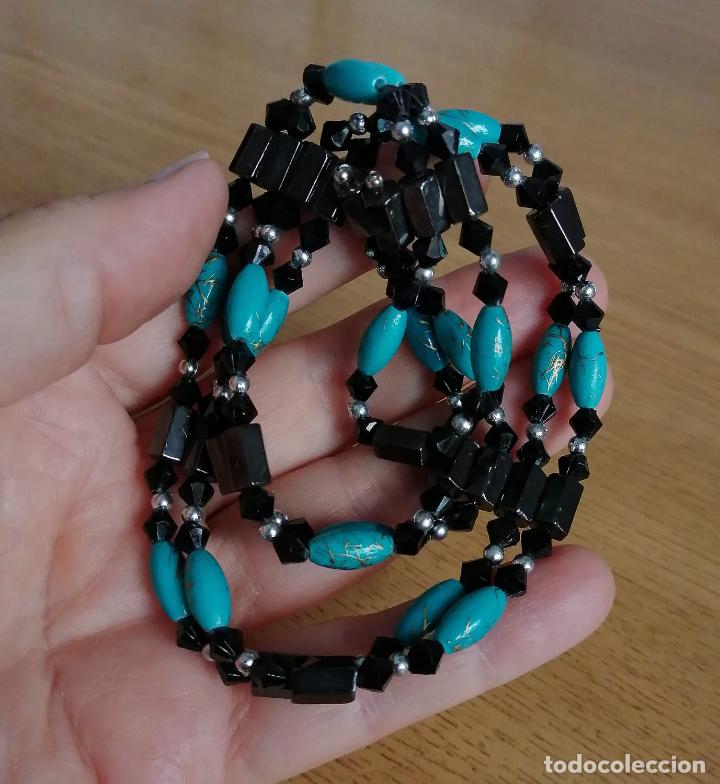 Joyeria: COLLAR, PULSERA, DE IMANES. AZUL Y NEGRO. - Foto 2