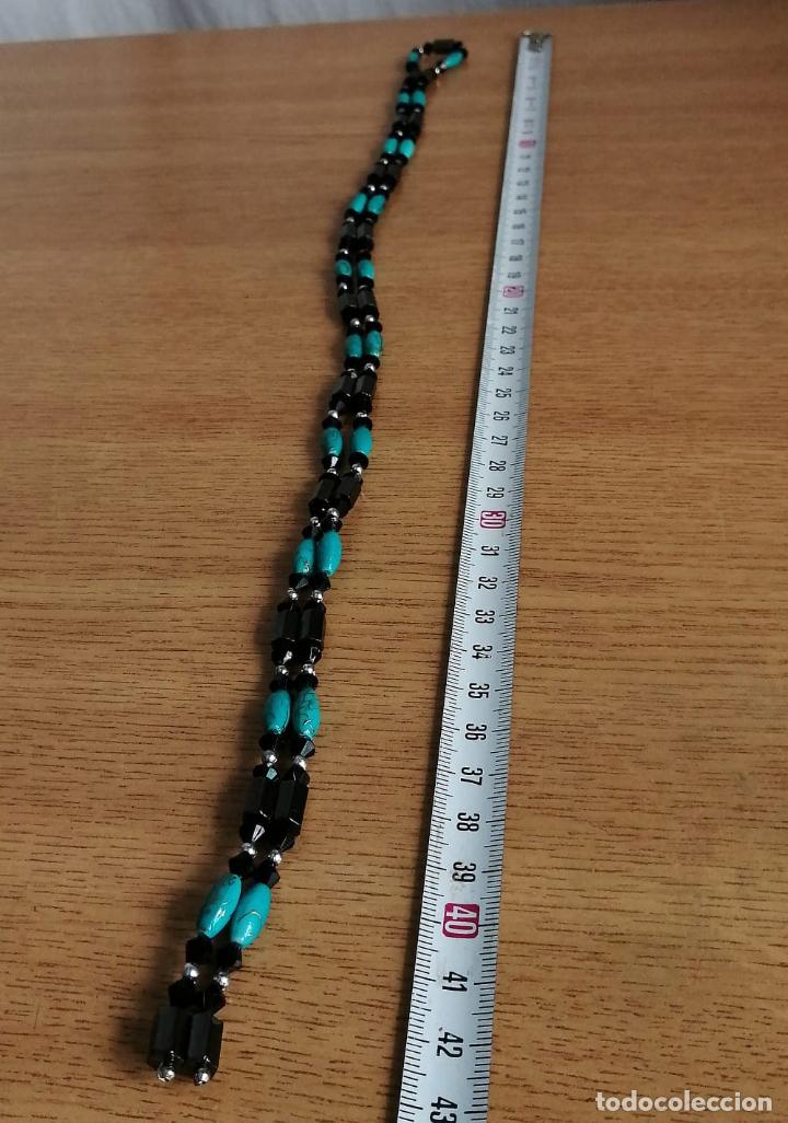 Joyeria: COLLAR, PULSERA, DE IMANES. AZUL Y NEGRO. - Foto 3