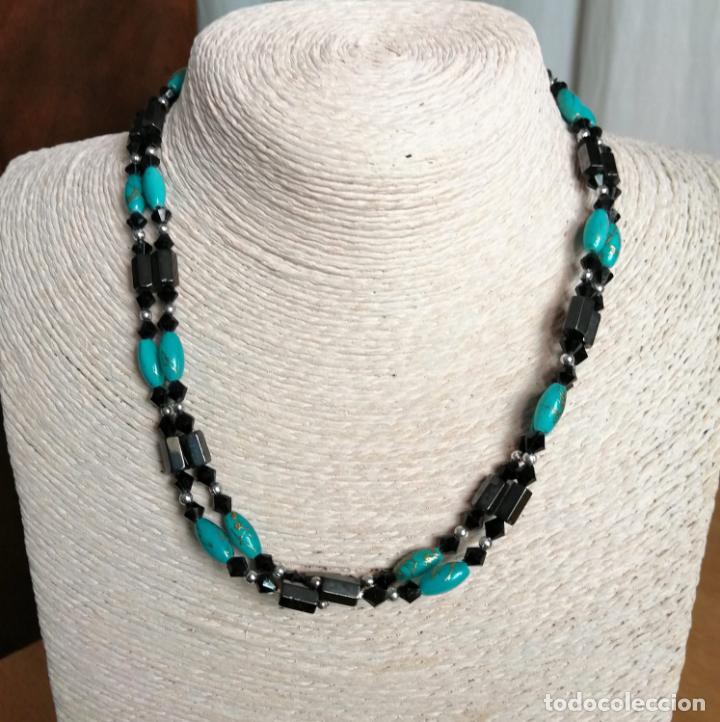 Joyeria: COLLAR, PULSERA, DE IMANES. AZUL Y NEGRO. - Foto 5