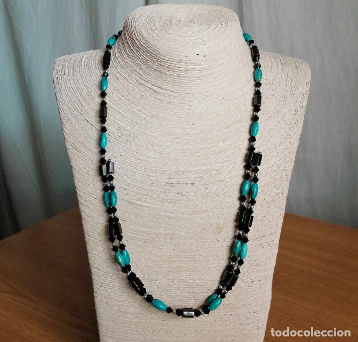 Joyeria: COLLAR, PULSERA, DE IMANES. AZUL Y NEGRO. - Foto 6
