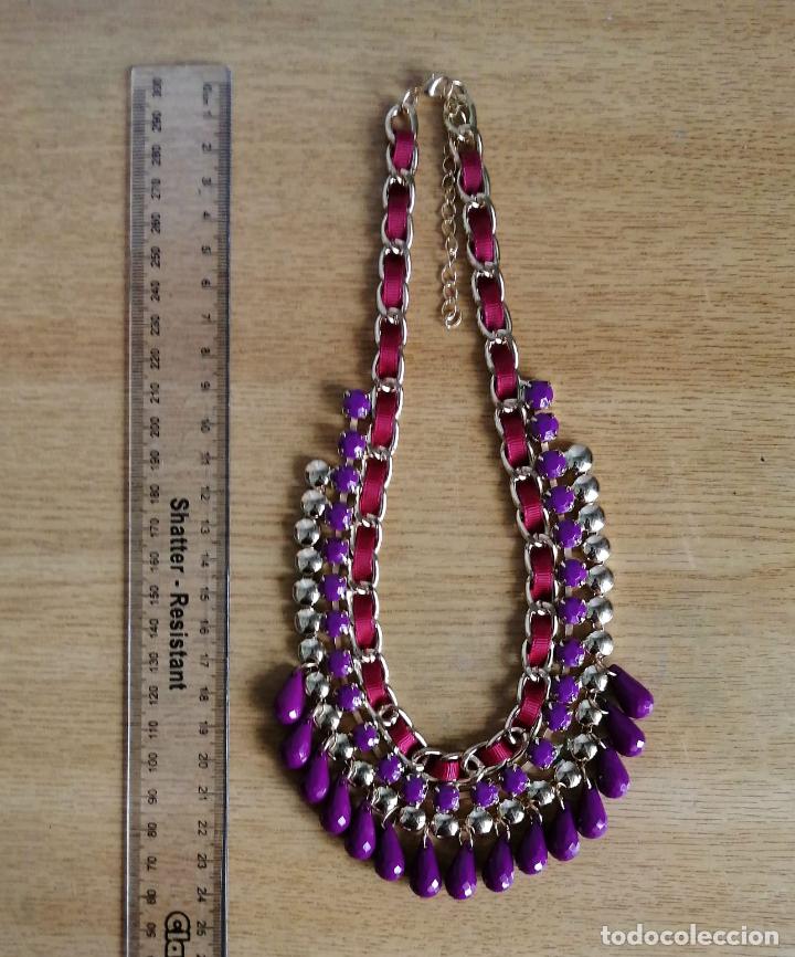 Joyeria: COLLAR CORTO, MORUNO, DORADO Y MORADO. - Foto 5