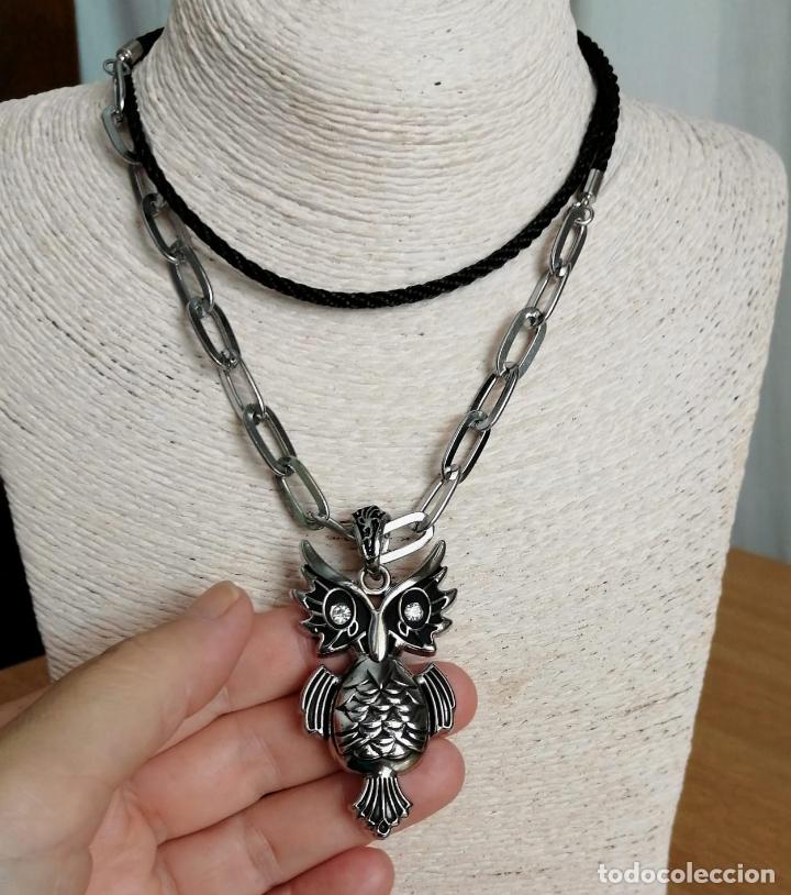 Joyeria: COLLAR, CON COLGANTE DE B&Uacute;HO PLATEADO. - Foto 1