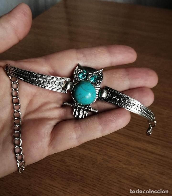 Joyeria: PULSERA B&Uacute;HO, PLATEADA CON PIEDRAS TURQUESAS. - Foto 5
