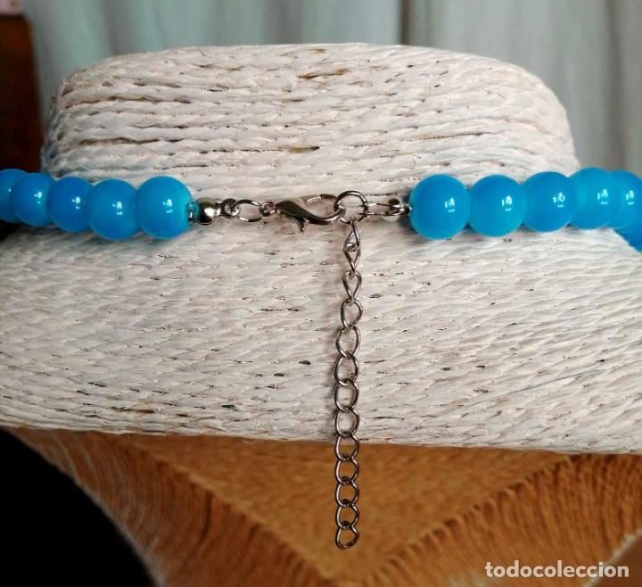 Joyeria: COLLAR DE CUENTAS AZULES DE CRISTAL. - Foto 3
