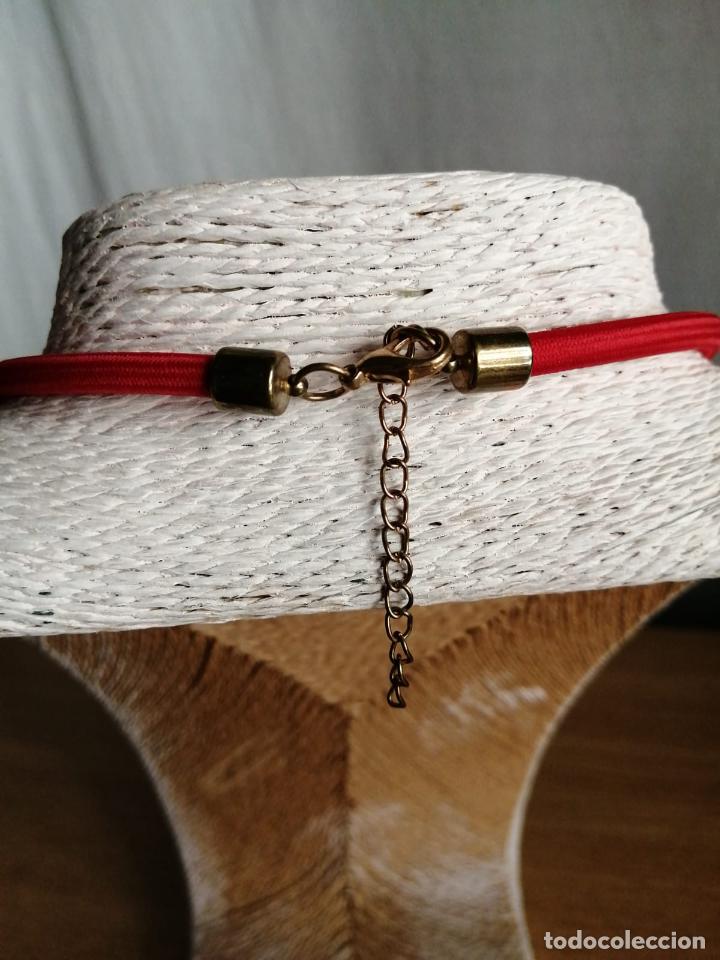 Joyeria: COLLAR ROJO CON COLGANTE DE N&Aacute;CAR. - Foto 2