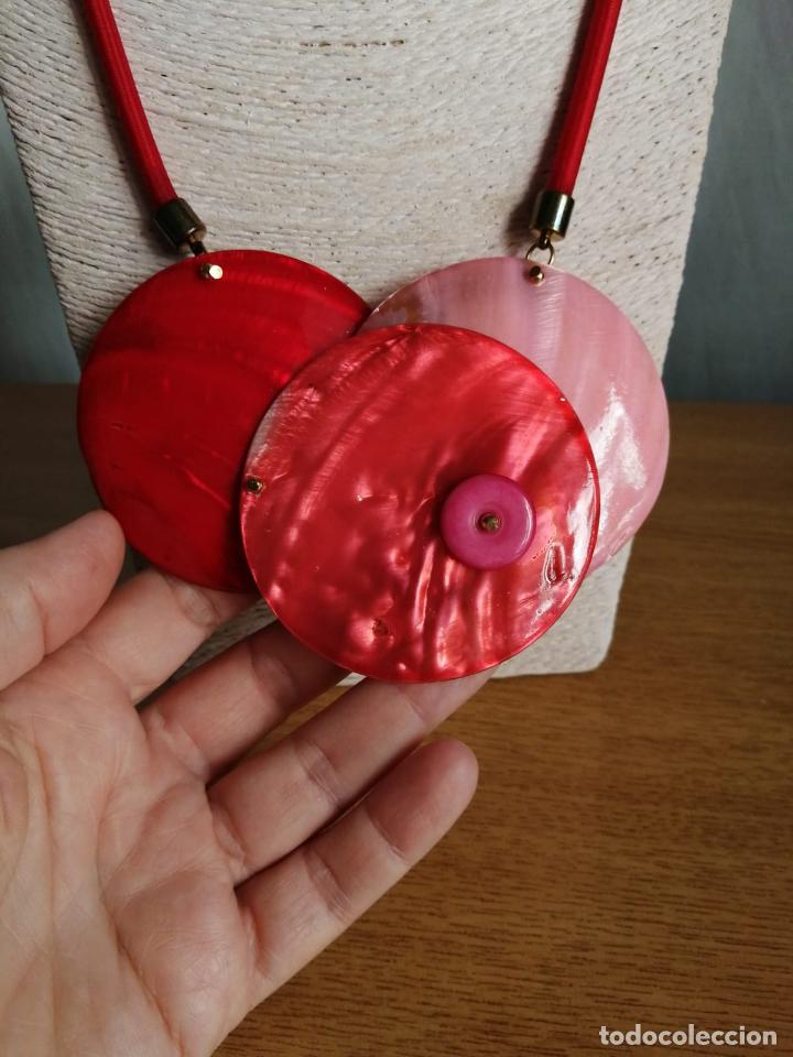 Joyeria: COLLAR ROJO CON COLGANTE DE N&Aacute;CAR. - Foto 6