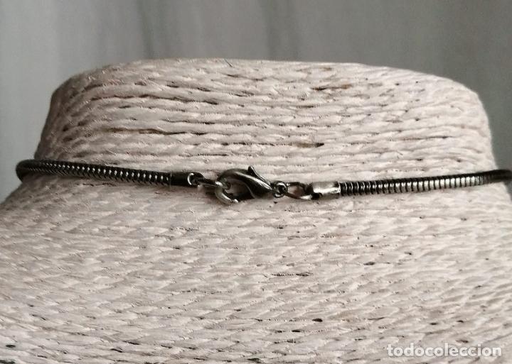 Joyeria: COLLAR, CADENA CON COLGANTE AZUL. - Foto 3