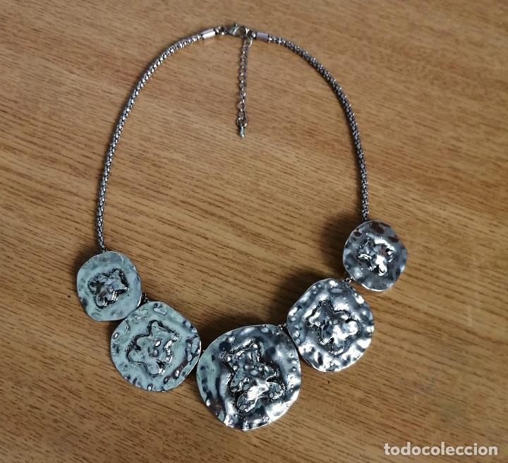 Joyeria: COLLAR PLATEADO METALICO, TIPO MONEDAS. - Foto 7