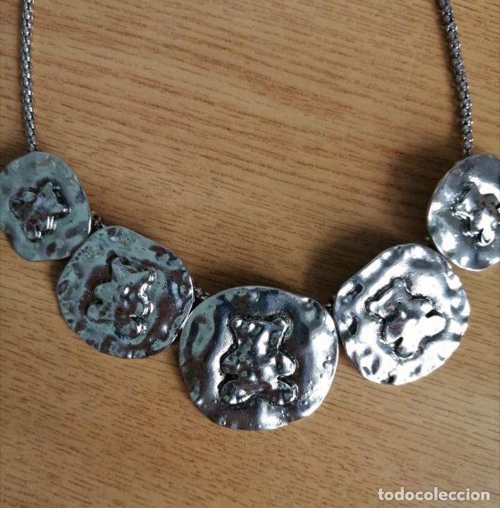 Joyeria: COLLAR PLATEADO METALICO, TIPO MONEDAS. - Foto 8
