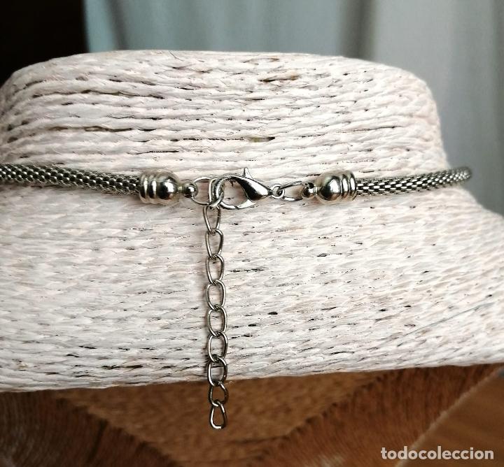 Joyeria: COLLAR PLATEADO CON COLGANTES FORMA DE PLUMAS. - Foto 3