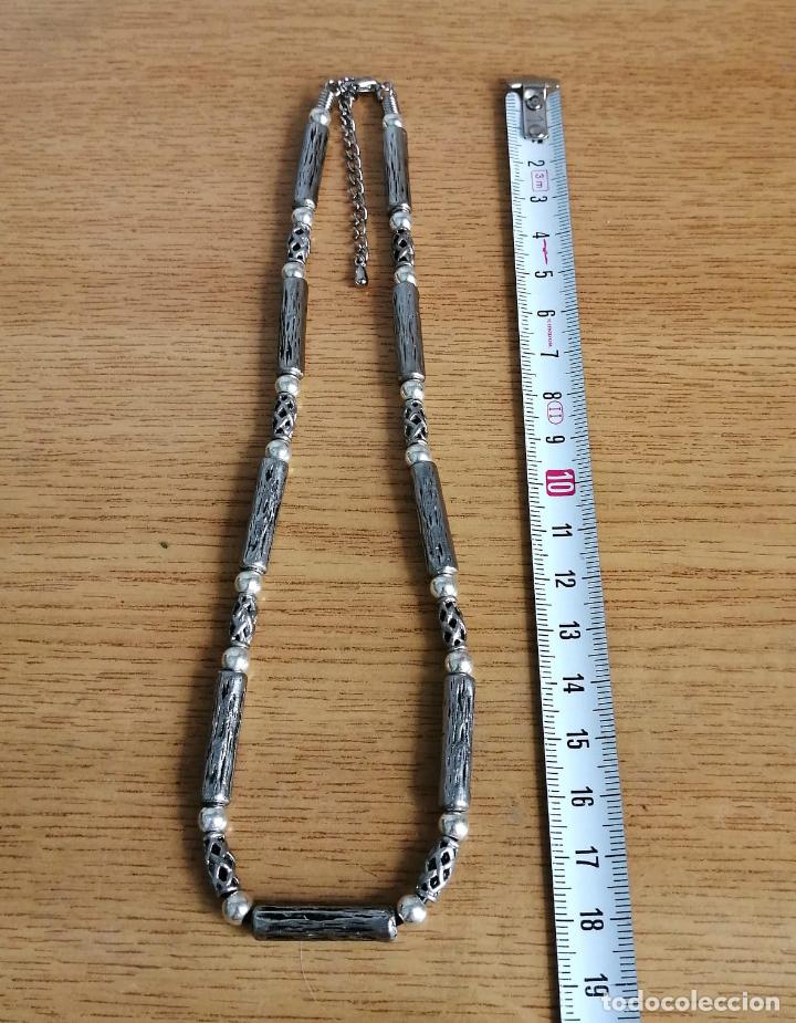 Joyeria: COLLAR CORTO, METALICO PLATEADO. - Foto 5