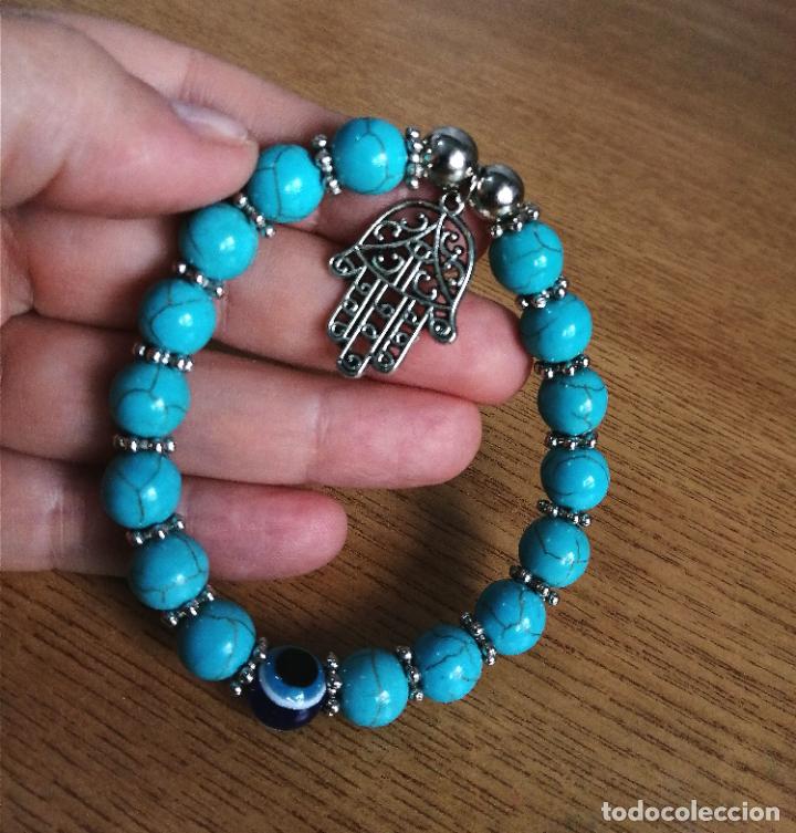 Joyeria: PULSERA DE CUENTAS AZULES TURQUESA - Foto 4