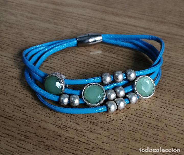 Joyeria: PULSERA AZUL, CIERRE DE IM&Aacute;N. - Foto 2