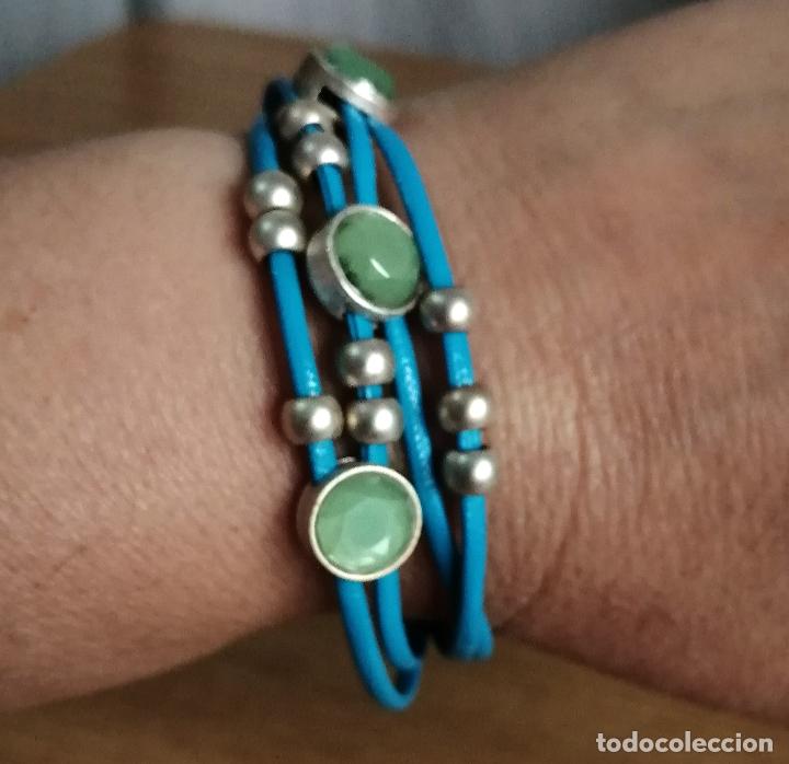 Joyeria: PULSERA AZUL, CIERRE DE IM&Aacute;N. - Foto 1