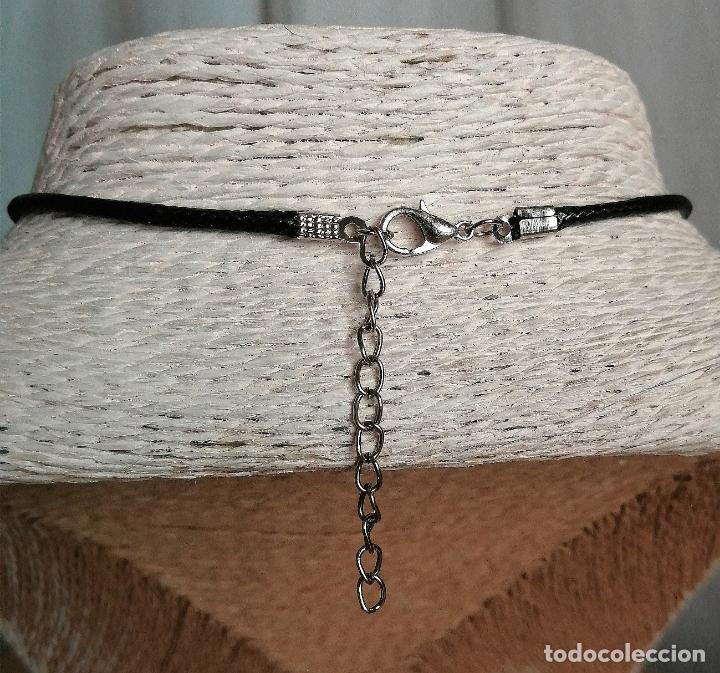 Joyeria: COLGANTE DE SALAMANDRA CON CORD&Oacute;N NEGRO. - Foto 5