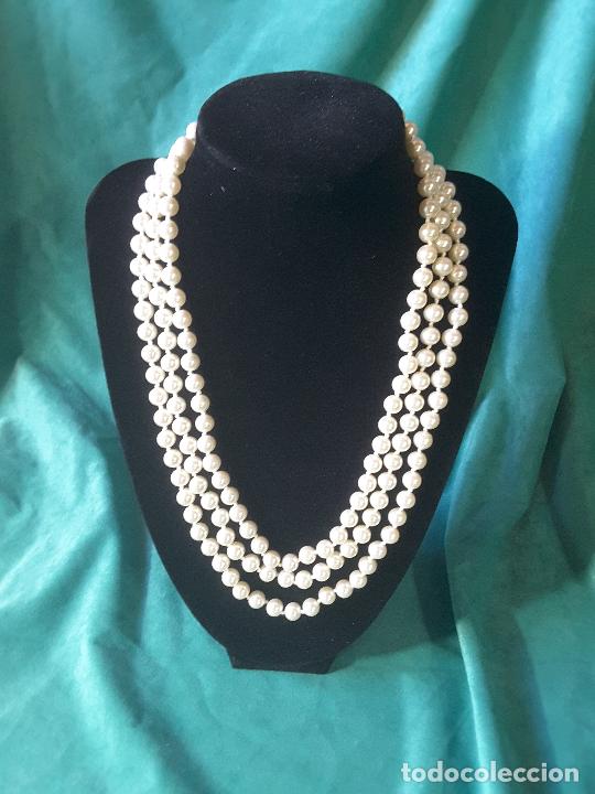 Joyeria: Collar de Perlas, 64 cuentas, 7 mm. 3 vueltas - Foto 1