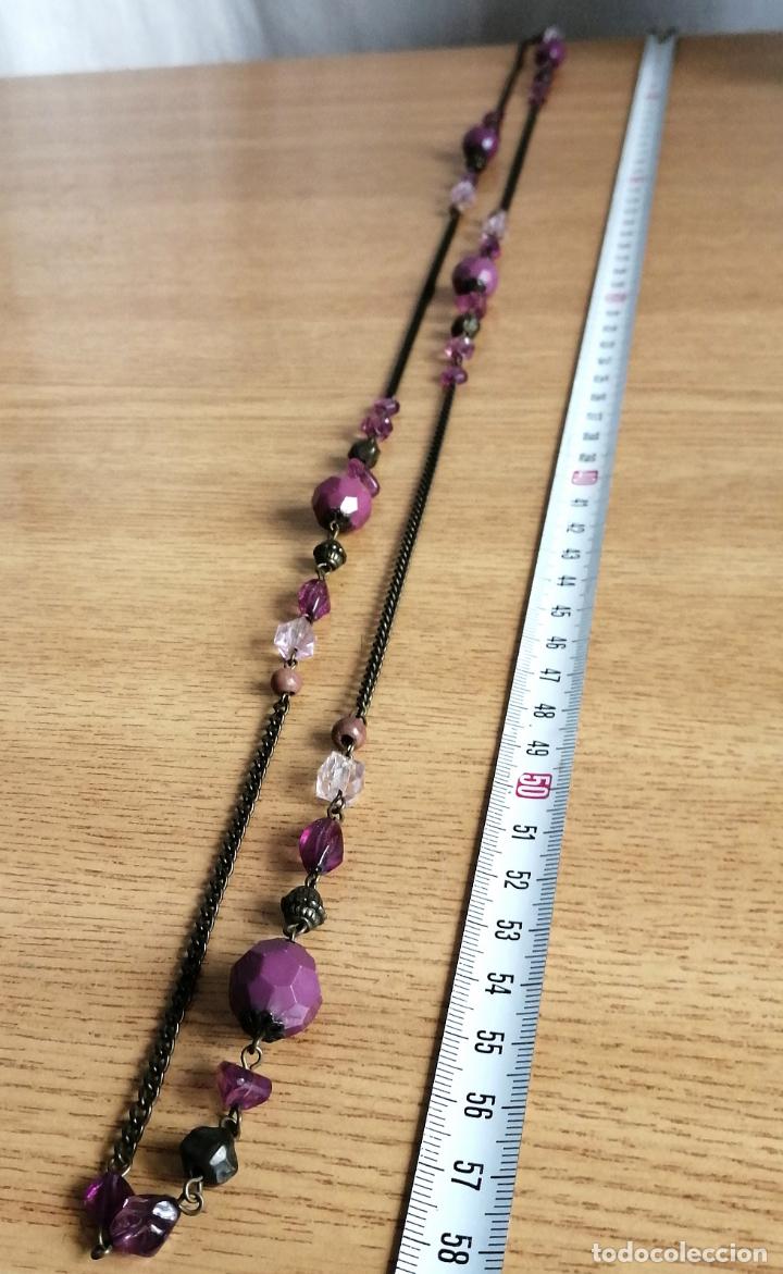 Joyeria: COLLAR LARGO CON CUENTAS MORADAS - Foto 3