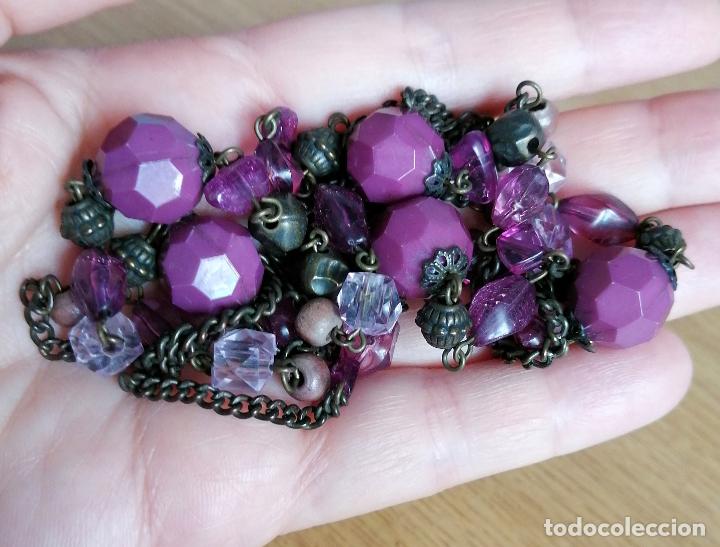Joyeria: COLLAR LARGO CON CUENTAS MORADAS - Foto 4