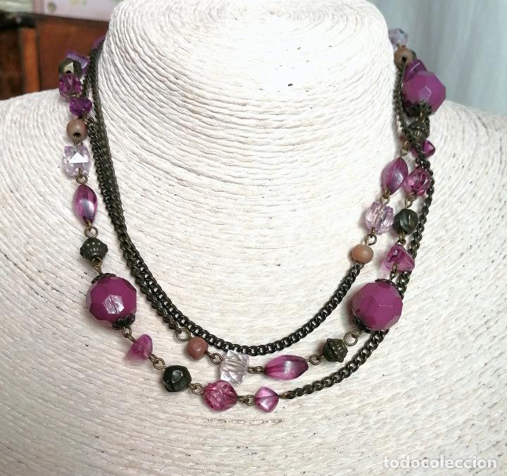 Joyeria: COLLAR LARGO CON CUENTAS MORADAS - Foto 1