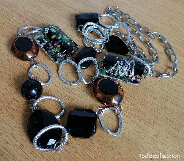 Joyeria: COLLAR PLATEADO CON CUENTAS DE CRISTAL. - Foto 3