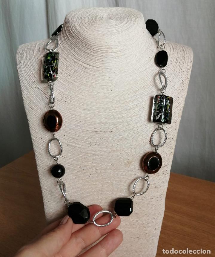 Joyeria: COLLAR PLATEADO CON CUENTAS DE CRISTAL. - Foto 5